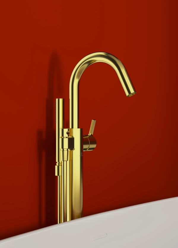 Baterie freestanding pentru cada Ideal Standard Atelier Joy Brushed Gold BD461A2