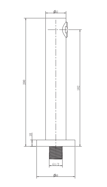 Излив для ванны FDesign 200мм 1/2 FD8-003-11