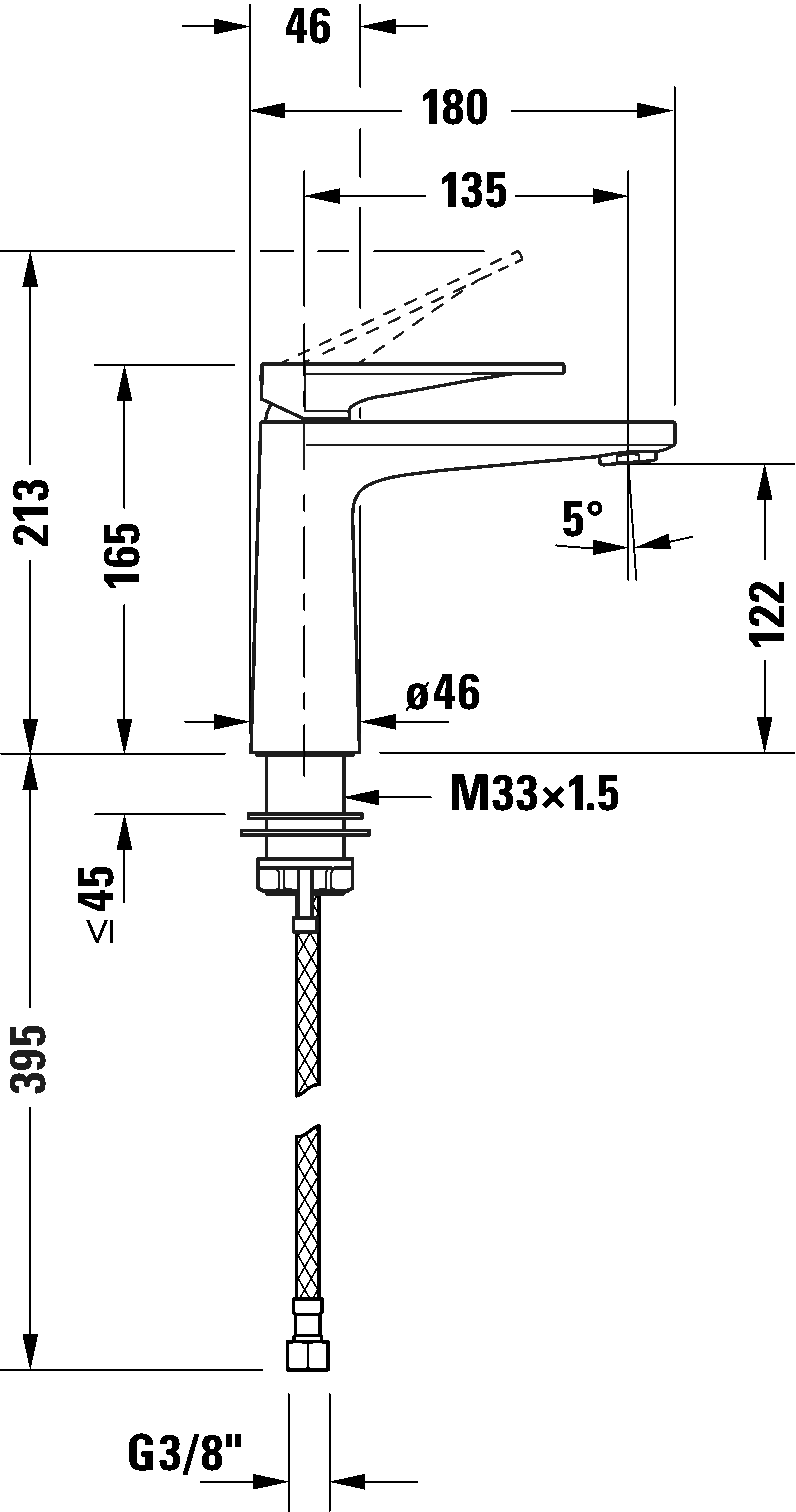 Смеситель для раковины Duravit Tulum by Stark M FreshStart TU1021002010