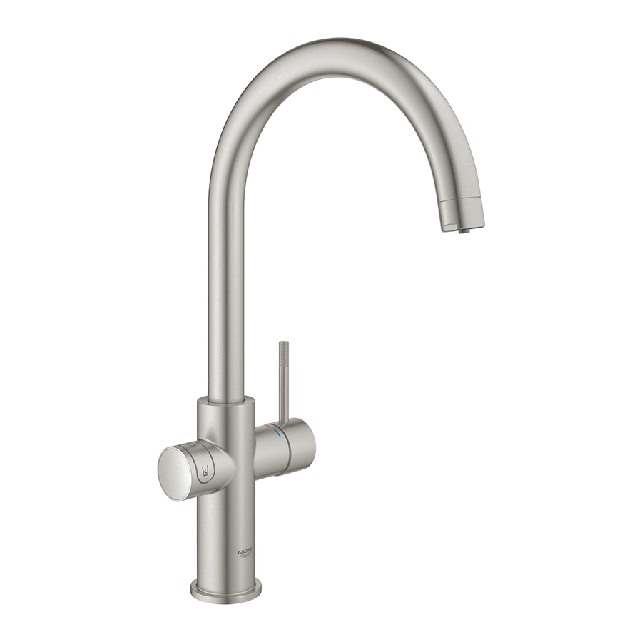 Смеситель кухонный с фильтром, системой охлаждения и газирования воды Grohe Blue Professional C-spout 31323DC2 — 2