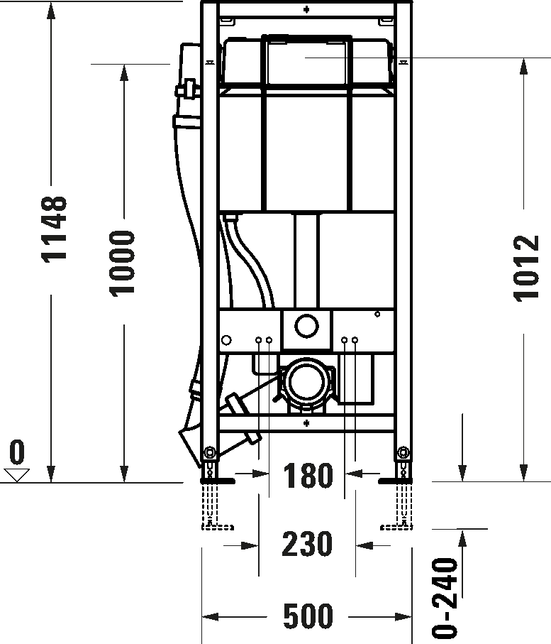 Инсталляция для подвесного унитаза Duravit Durasystem HF — 2