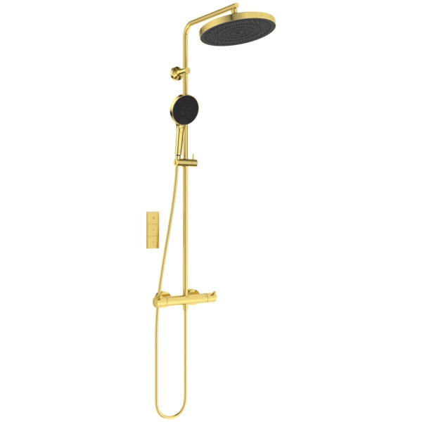 Душевая система термостатическая Ideal Standard Ceratherm T125+ Brushed Gold A7689A2