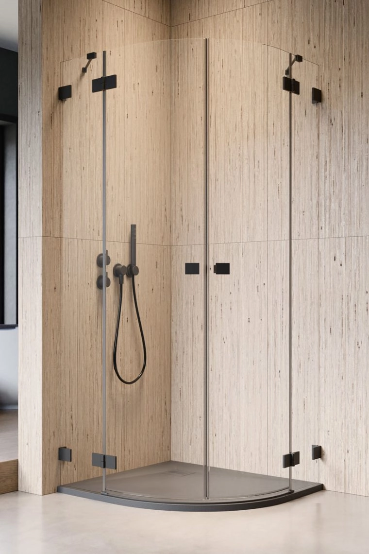 Cabina dus Radaway Essenza Pro Black PDD 90x90 h=200