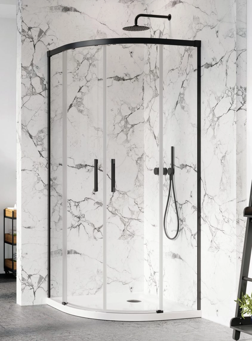 Cabina dus Radaway Idea Black PDD 80x80 h=200,5