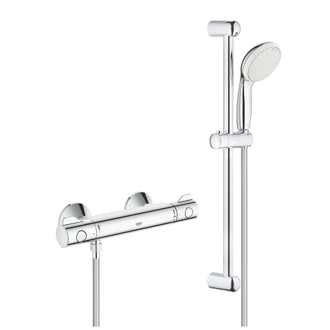 Baterie dus termostatata Grohe GRT 800 34565001/34565002 cu accesorii