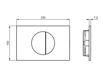 Clapeta actionare Ideal Standard OLEAS M5 Alb R0503AC — 3