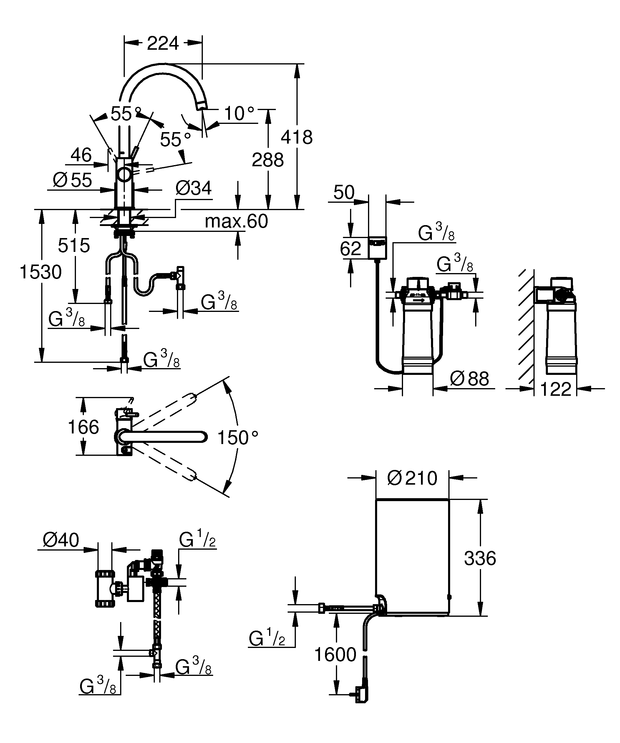 Комплект Grohe Red Duo с бойлером и фильтром 30083DC1 — 5