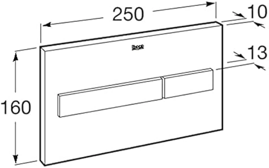 Клавиша смыва Roca PL7 Black Mat A890088206 — 2