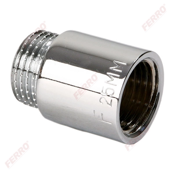 Mufa cromata L= 30mm x 3/4 MF Ferro P130C