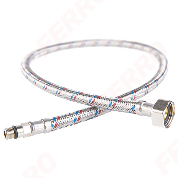 Подводка для воды Ferro M1/8 XF3/8 L-050 cm WBS12 с коротким наконечником