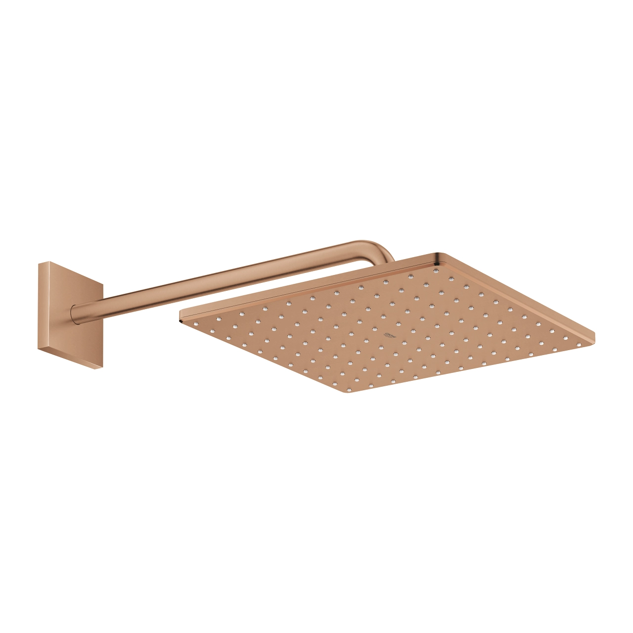 Pălărie duș cu braț Grohe Rainshower Mono Cube Brushed Warm Sunset 26564DL0 31x31 cm