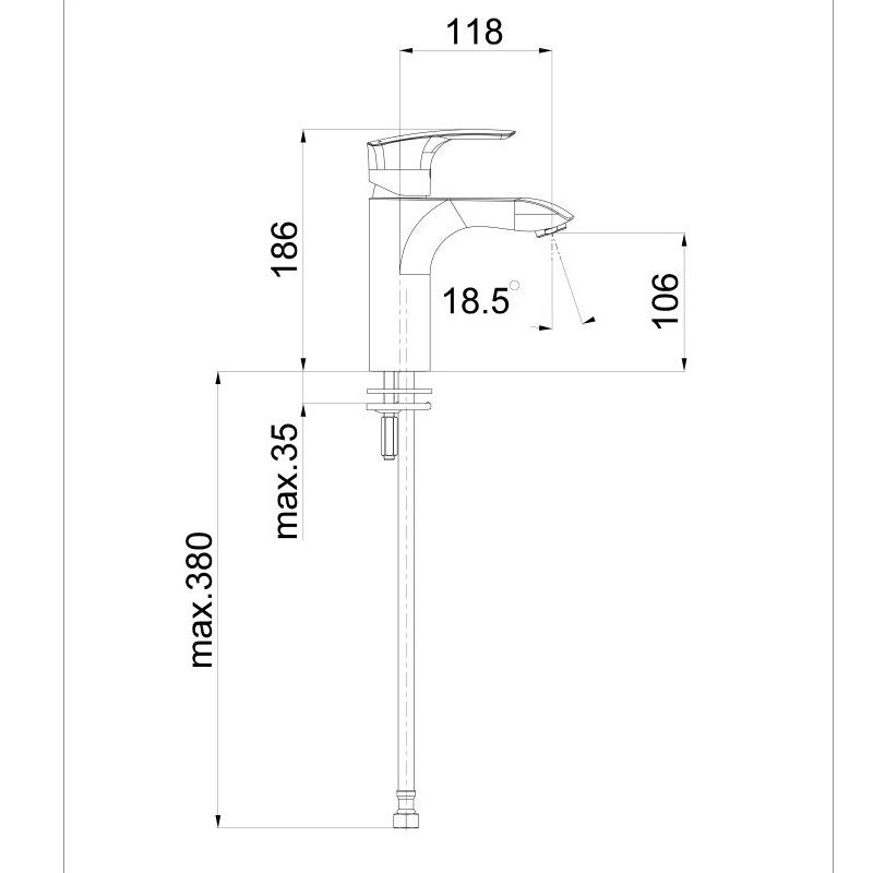 Смеситель для раковины Herz Elite e10 UH00088