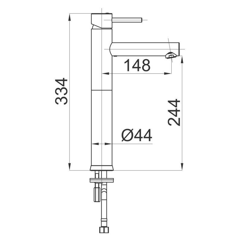 Смеситель для раковины высокий Herz Fresh f11 UH00048