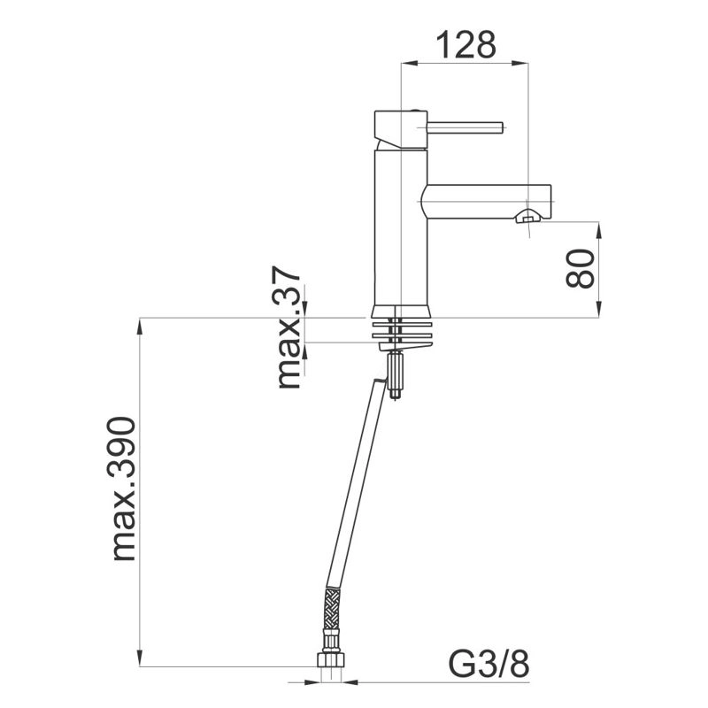 Смеситель для раковины Herz Fresh f10 UH00039
