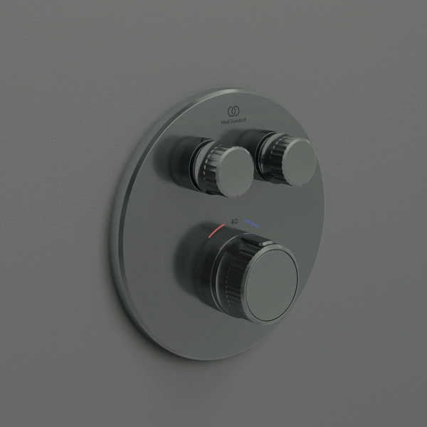 Встраиваемый термостатический смеситель для душа 2 режима Ideal Standard CERATHERM NAVIGO Magnetic Grey A7296A5