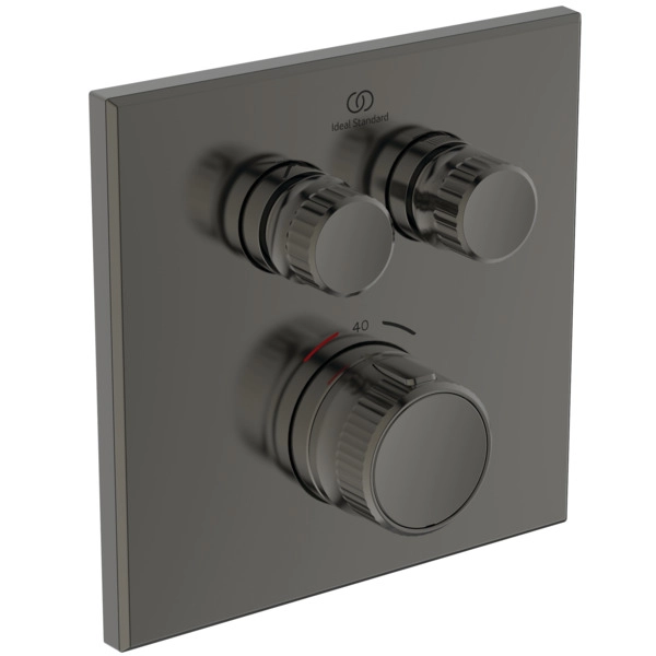 Встраиваемый термостатический смеситель для душа 2 режима Ideal Standard CERATHERM NAVIGO Magnetic Grey A7302A5