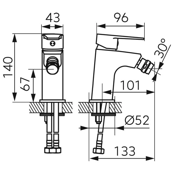 Baterie bideu Ferro Ritto BTR6BL