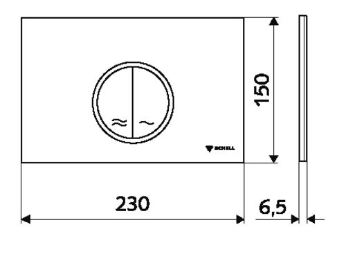 Кнопка смыва Schell WC Montus Circum Alb (031191599) — 2