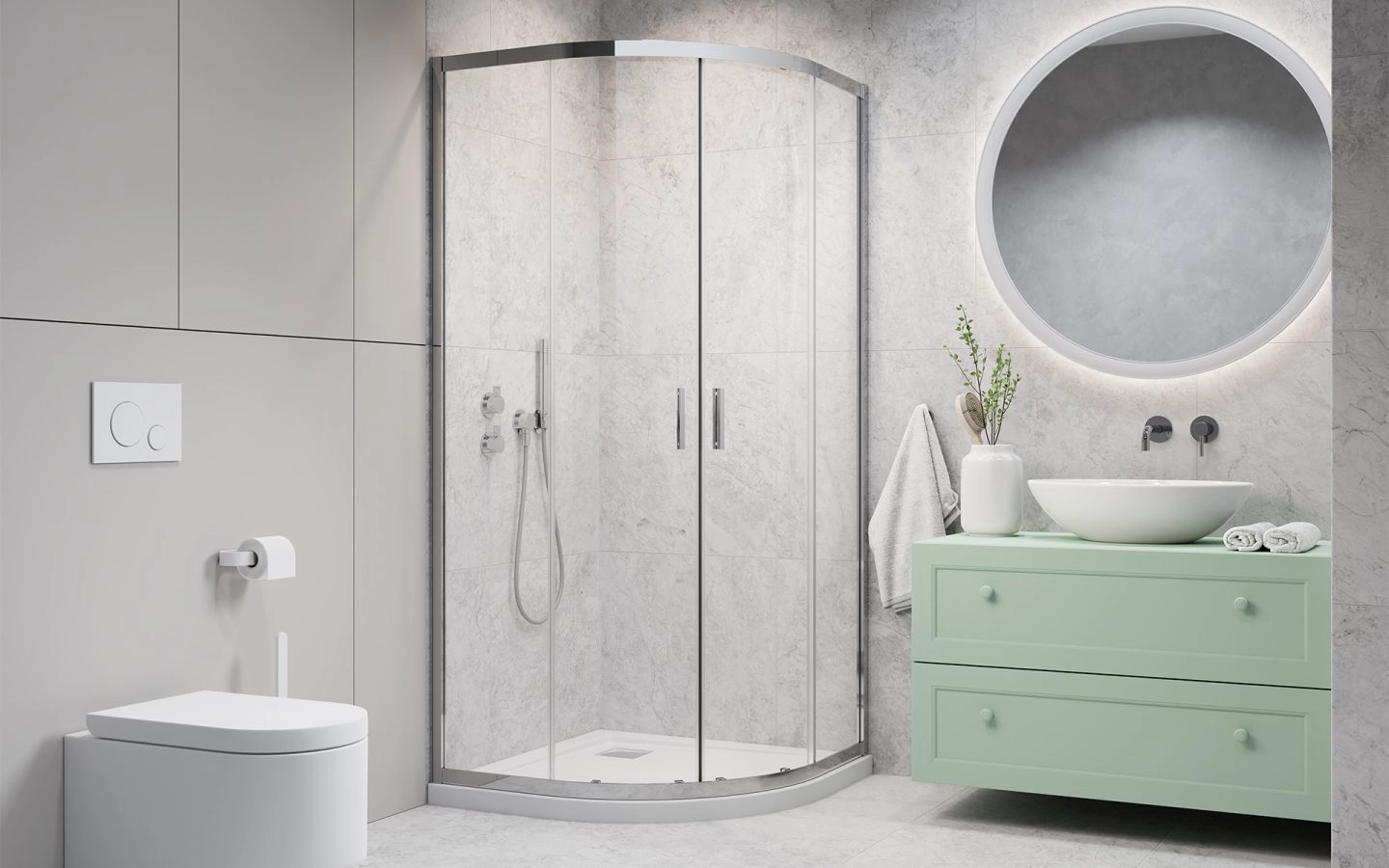 Душевая кабина Radaway Alienta A 80x80, 90x90 — 2