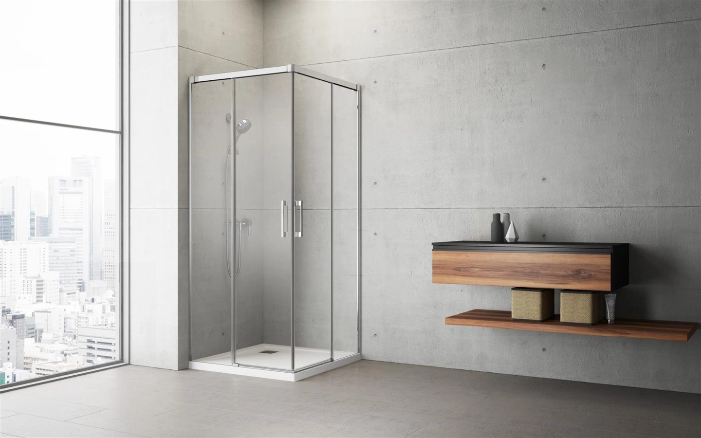 Cabina dus Radaway Idea KDD 100x100 h=200 — 2