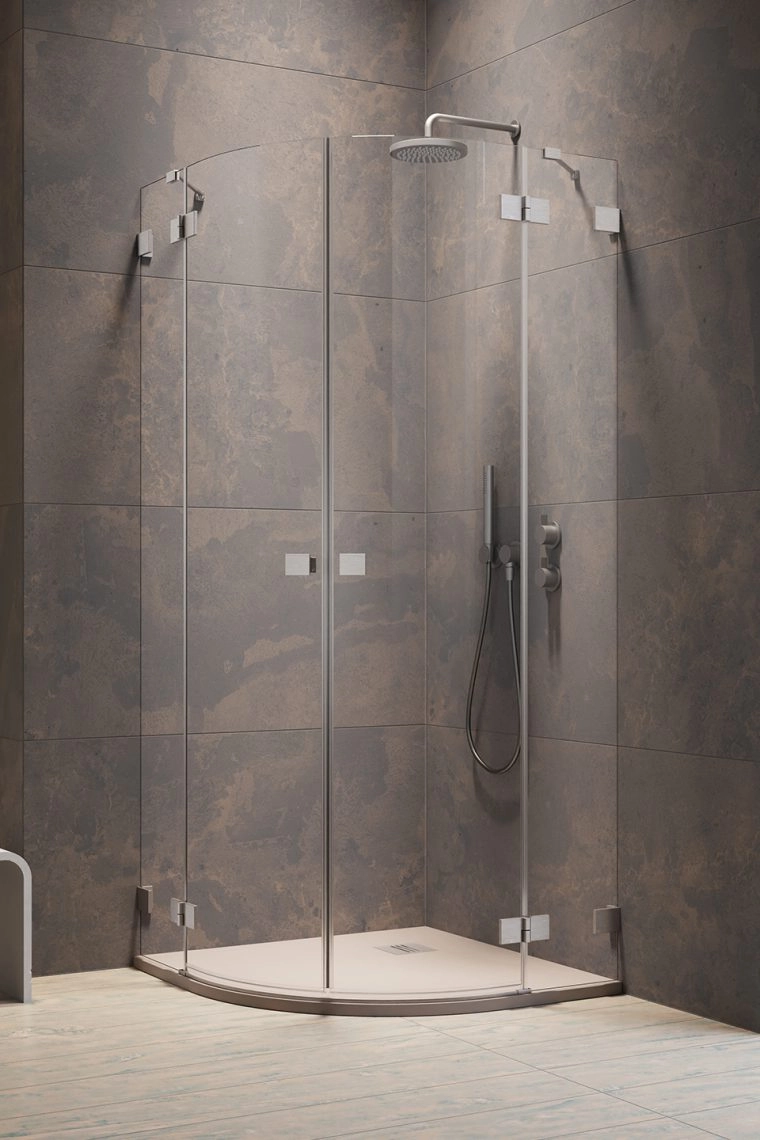 Cabina dus Radaway Essenza Pro Brushed Nickel PDD 90x90 h=200