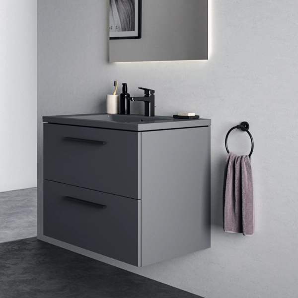 Тумба с раковиной Ideal Standard i.life B 80cm Quartz Grey Matt