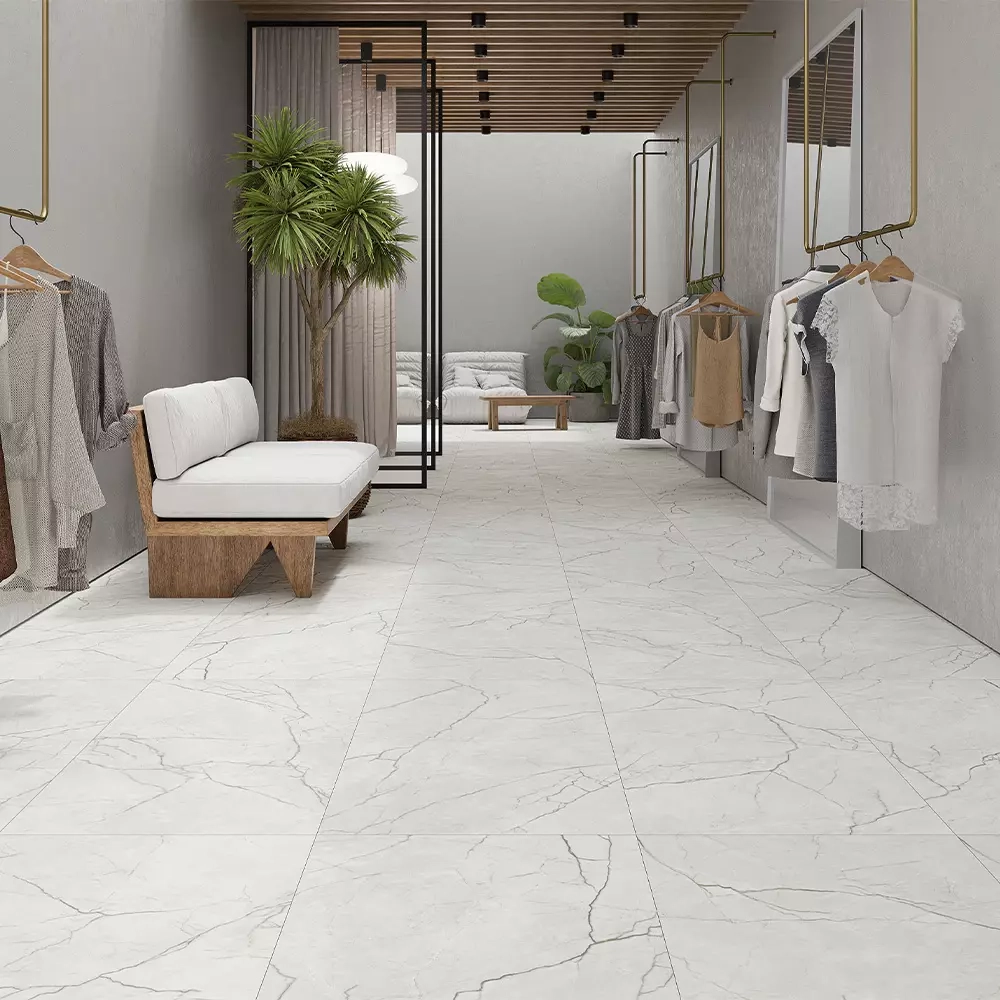 UNIQUE WHITE SATINADO 60X120 RECT. — 14