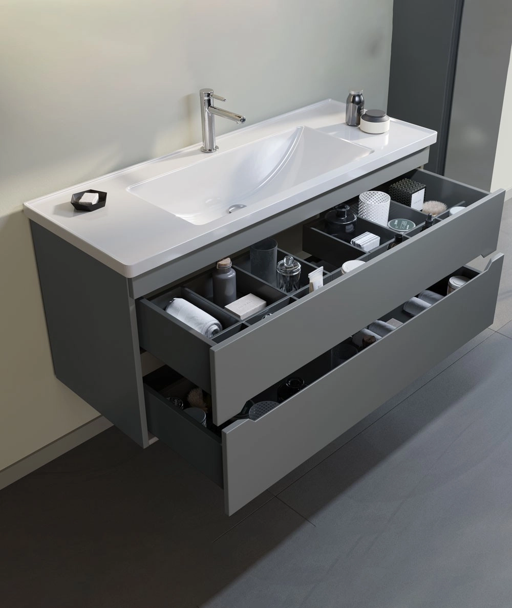 Mobilier de baie ORKA Varna 100 Grey matt — 2