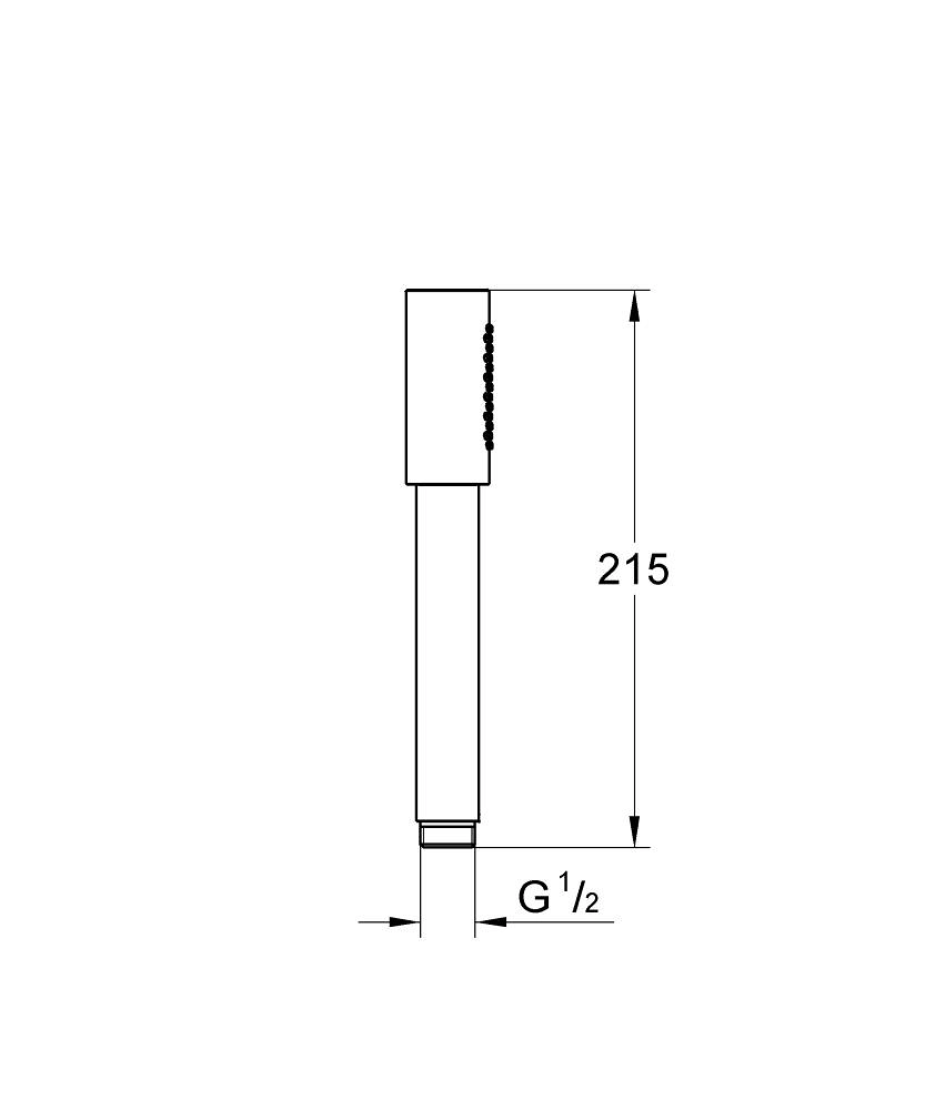 Душевая лейка Grohe Rainshower Aqua Brushed Hard Graphite 26866AL0