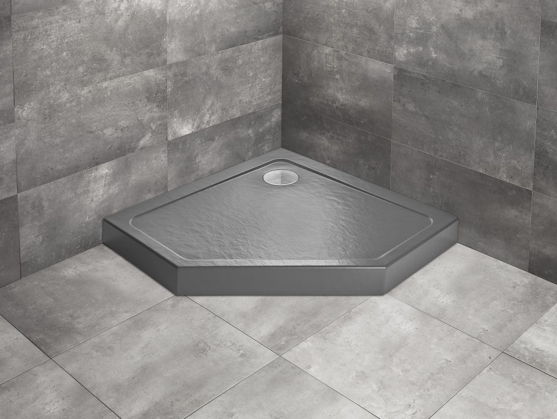 Cadita dus Radaway Doros PT Piatra antracit 90x90x115 (SDRPTP9090-05-64S)