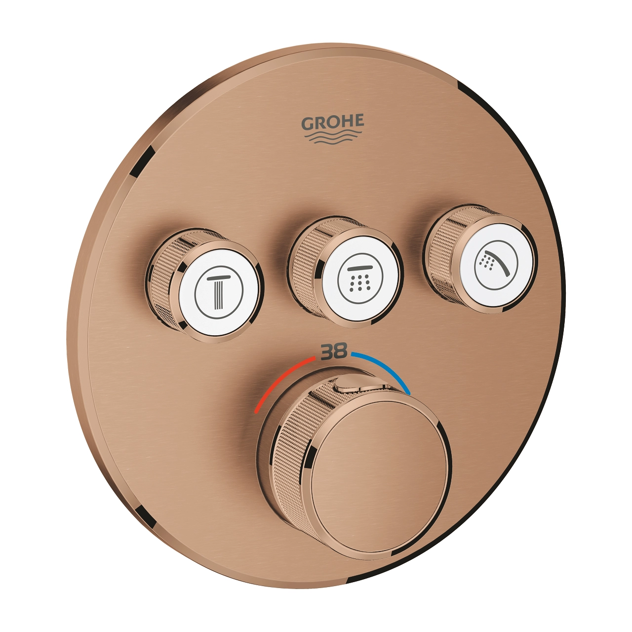 Встраиваемый термостатический смеситель для душа 3 режима Grohe GRT Smartcontrol Round BWS
