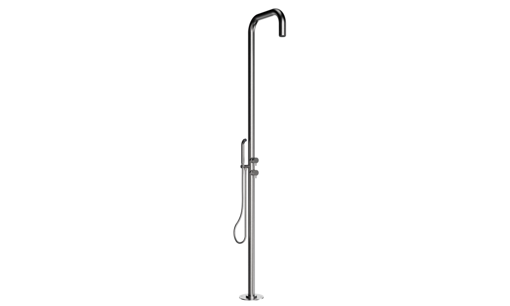 Уличная морозостойкая душевая колонна Bossini NOBU Inox AISI 316L INL003000075008