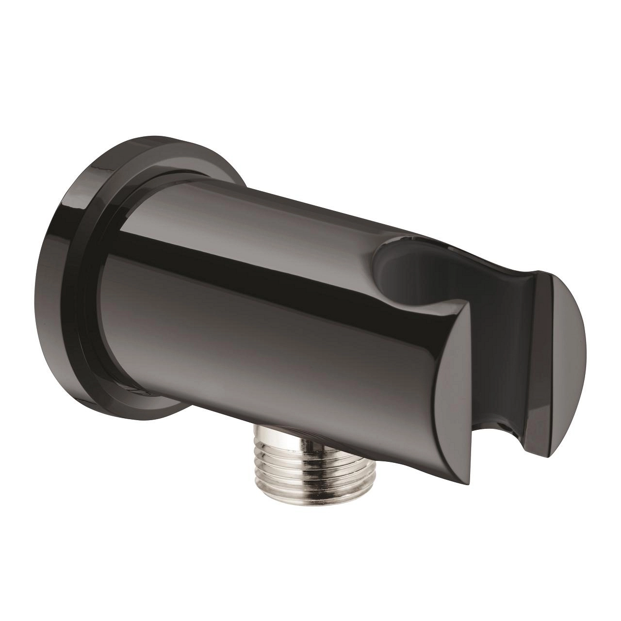 Cot racord de perete cu suport para 1/2 Grohe Rainshower Hard Graphite 26658A00