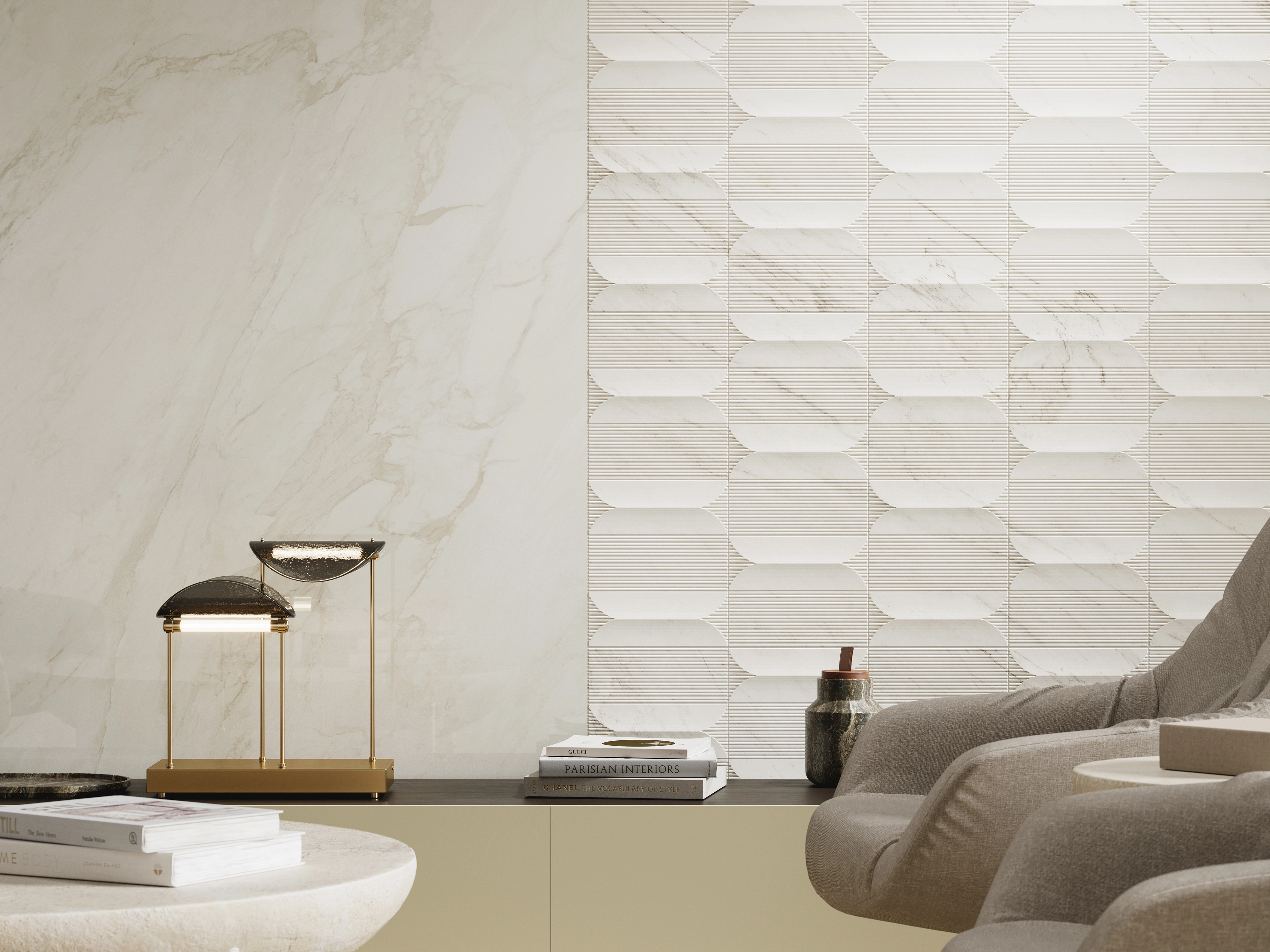 Deco GLEM WHITE 59,6x150 — 3