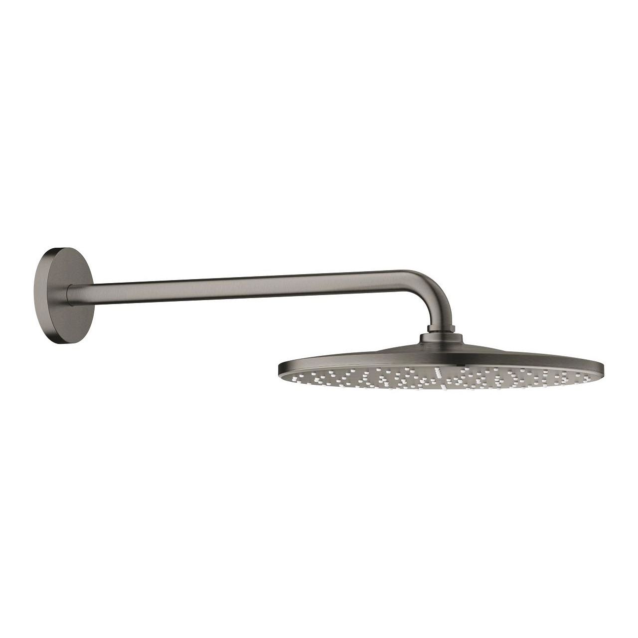 Pălărie duș cu braț Grohe Rainshower 310 Mono Round Brushed Hard Graphite 26558AL0