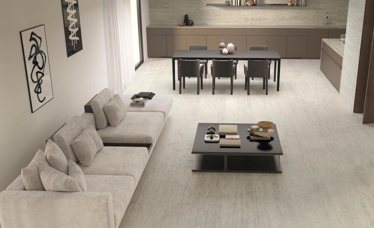 Travertino White 6mm 160x320 — 2