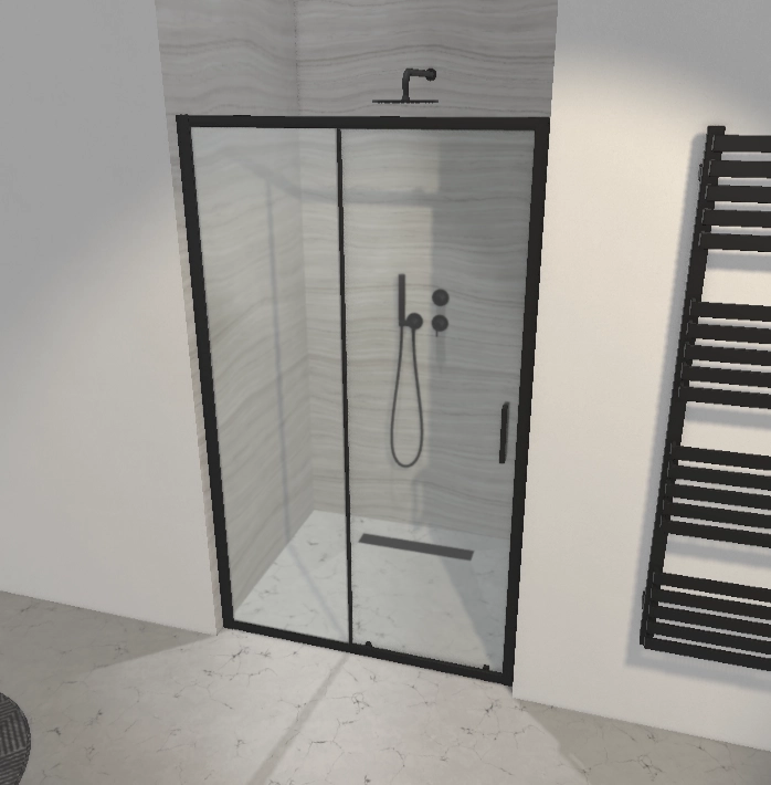 Дверь в нишу Radaway Premium Pro Black DWJ 120x200 Левая — 2